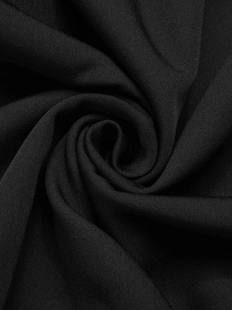 [Prévente] Robe crayon noire nœud papillon bordure contrastante années 1960