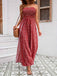 Combinaison bustier fendue style bohème des années 1970