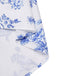Jupe fleurie en porcelaine bleue et blanche des années 1950