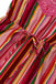 Robe multicolore à rayures arc-en-ciel patchwork nnées 1970