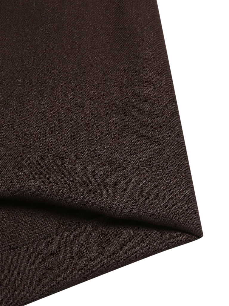 [Prévente] Pantalon à bretelles noire à bretelles boutonné années 1950