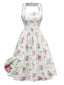 [Prévente] Robe lavande à bretelles et découpes dans le dos des années 1950