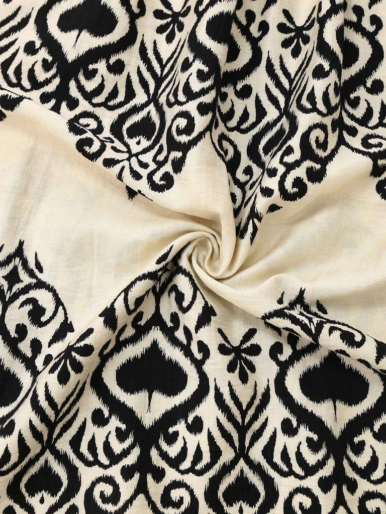 Robe abricot manches mancheron col V imprimé piques années 1970