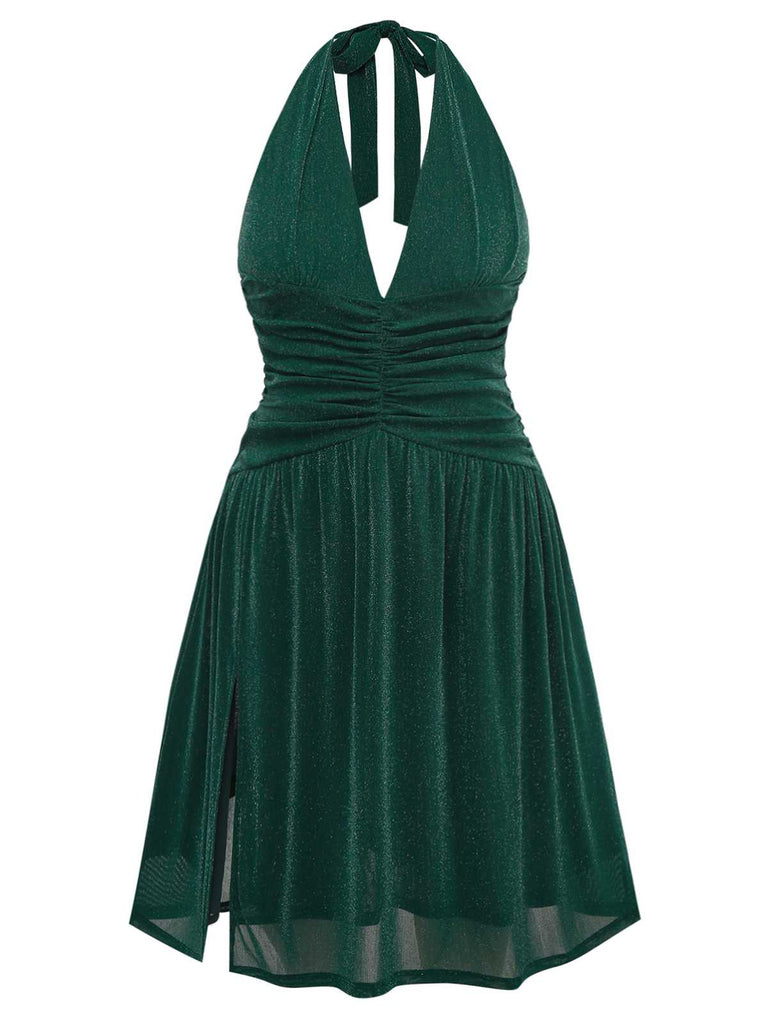 [Prévente] [Grande taille] Robe licou scintillante à col en V années 1930