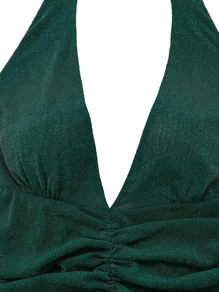 [Prévente] [Grande taille] Robe licou scintillante à col en V années 1930