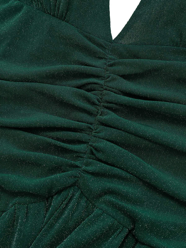 [Prévente] [Grande taille] Robe licou scintillante à col en V années 1930