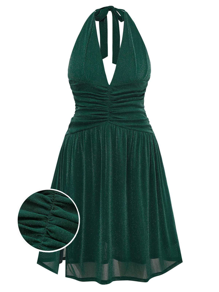 [Prévente] [Grande taille] Robe licou scintillante à col en V années 1930