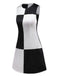 [Prévente] Robe color block noire et blanche années 1960