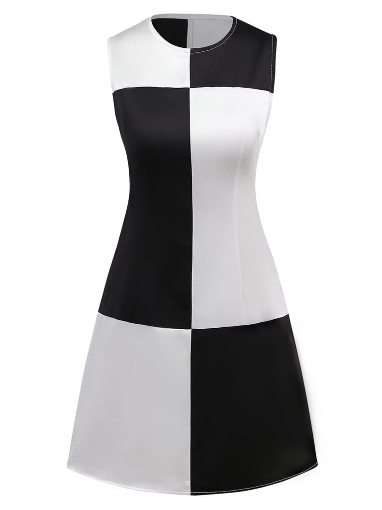 [Prévente] Robe color block noire et blanche années 1960