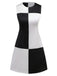 [Prévente] Robe color block noire et blanche années 1960