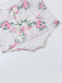 Haut corset rose à bretelles spaghetti florales des années 1950