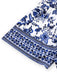 Combishort bleue fleur bleu-blanc-porcelaine ceinture années 1950