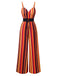 [Prévente] Combinaison rayée style hippie ceinture années 1950