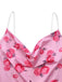 Robe queue de poisson à col bénitier rose années 1930