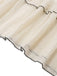Robe abricot à col carré et bordure texturée années 1930