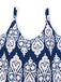 Combinaison bleue bohème à bretelles ceinture années 1970