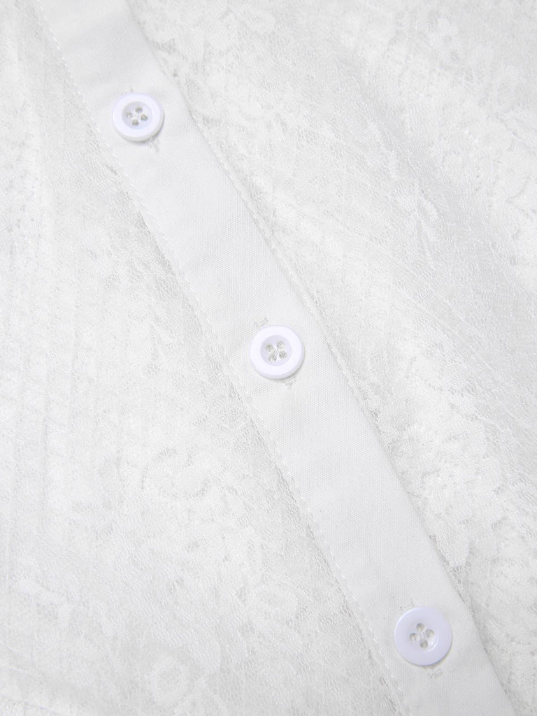 [Prévente] 3PCS robe en velours rouge à fleurs et haut blanc des années 1950