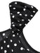 [Prévente] Robe à volants et col carré à pois noir années 1940