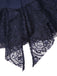 [Prévente] Robe bleue en dentelle patchwork et strass années 1920
