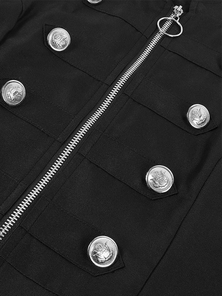 Manteau à col montant et ourlet asymétrique années 1950