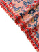 2PCS Haut manches lanternes et jupe froncée imprimé floral rouge des années 1930