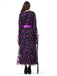 Ensemble robe de sorcière violet et étoiles et lune années 1930