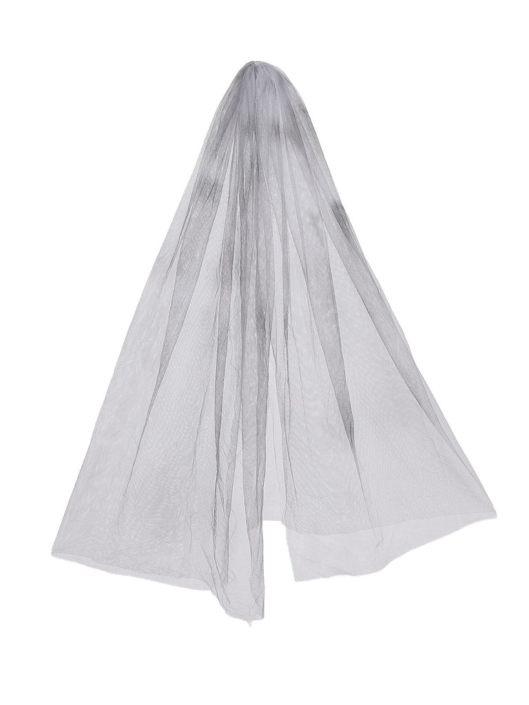 Robe tutu grise style mariée fantôme zombie des années 1950