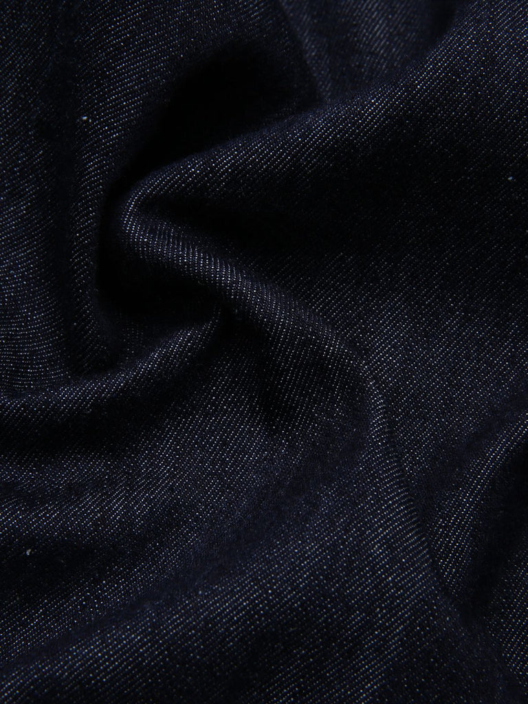 [Prévente] Combinaison bleue évasée en jean avec col années 1970
