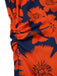 [Prévente] [Grande taille] Robe fleurs rouge à volants et épaules dénudées années 1930