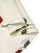 [Prévente] Jupe froncée blanche roses rouges années 1950