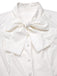 [Prévente] Chemisier blanche en coton avec nœud années 1950