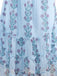 Robe de maille marguerite à bretelles à smocks des années 1940