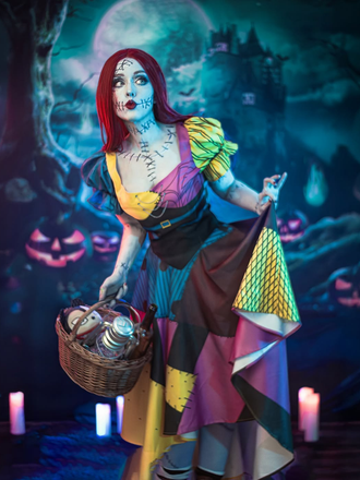 Robe de Sally The Nightmare multicolore années 1950