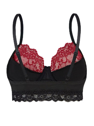 Haut court noire gothique crâne en dentelle années 1980