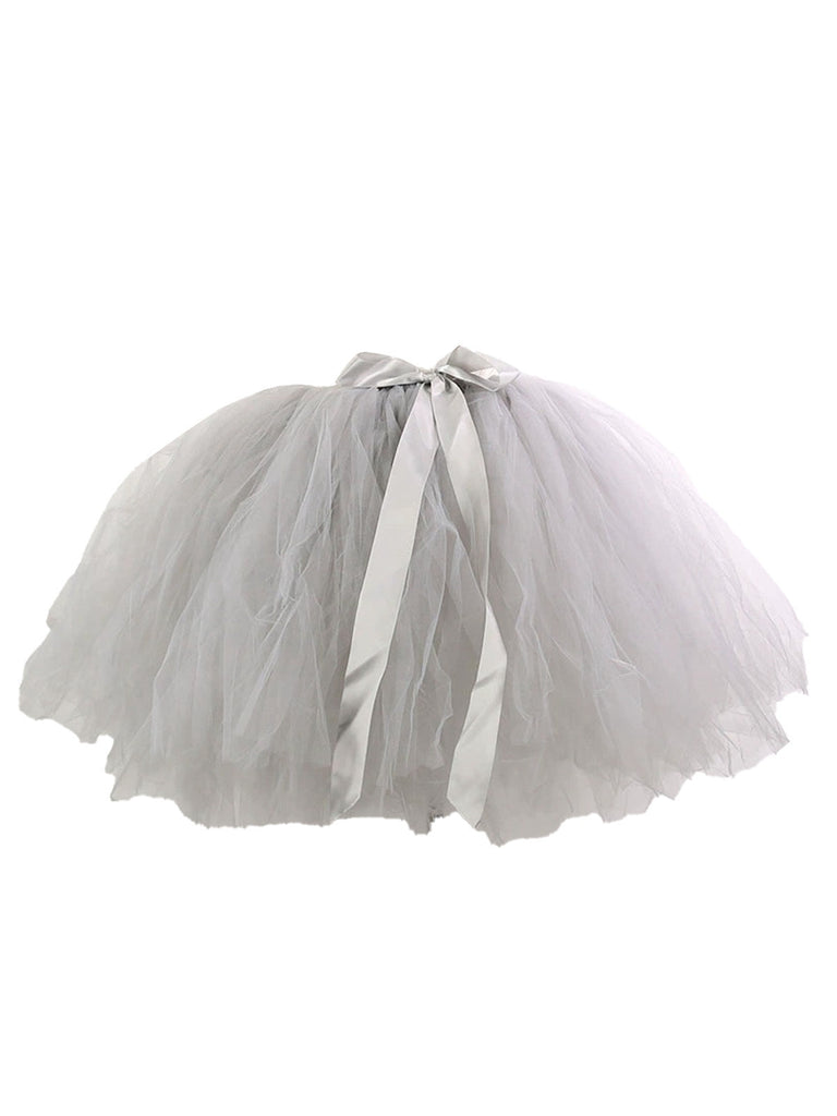 Jupon en maille avec nœud papillon des années 1950