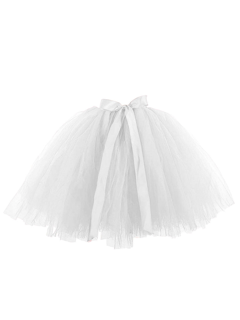 Jupon en maille avec nœud papillon des années 1950