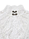Robe victorienne noire en dentelle à manches gigot des années 1980