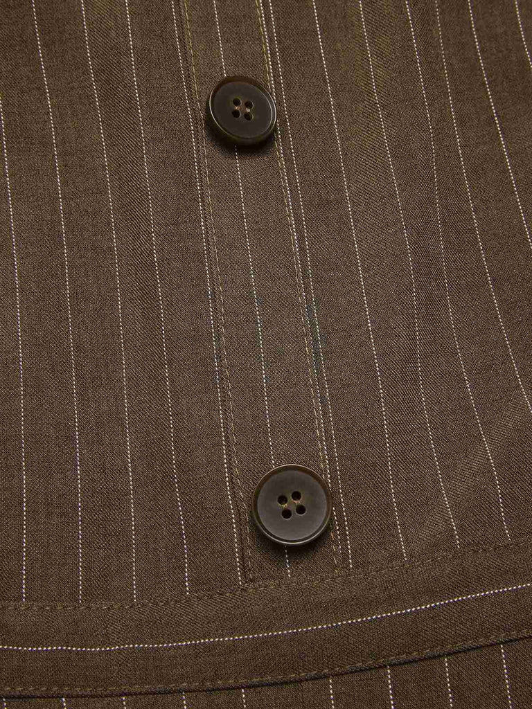 Combinaison rouge à rayures verticales en maille années 1930