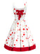 [Prévente] Robe fleur en dentelle à col carré et nœud années 1950