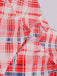 Robe trapèze rouge à bretelles spaghetti à carreaux des années 1950