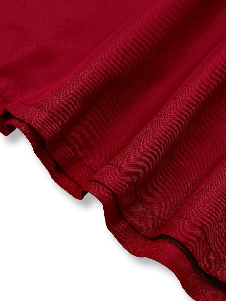 Robe rouge vintage victorienne médiévale des années 1930