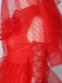 Ensemble robe rouge à pois pour Ghost Bride d'Halloween des années 1950