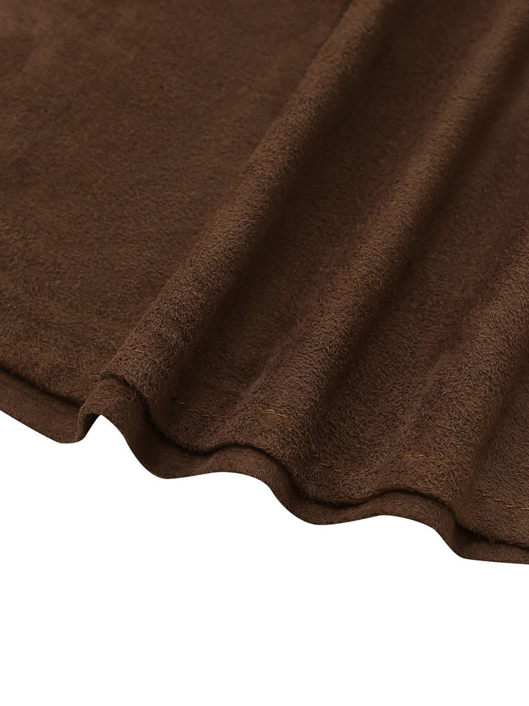 2PCS Ensemble d'épouvantails d'Halloween marron des années 1960