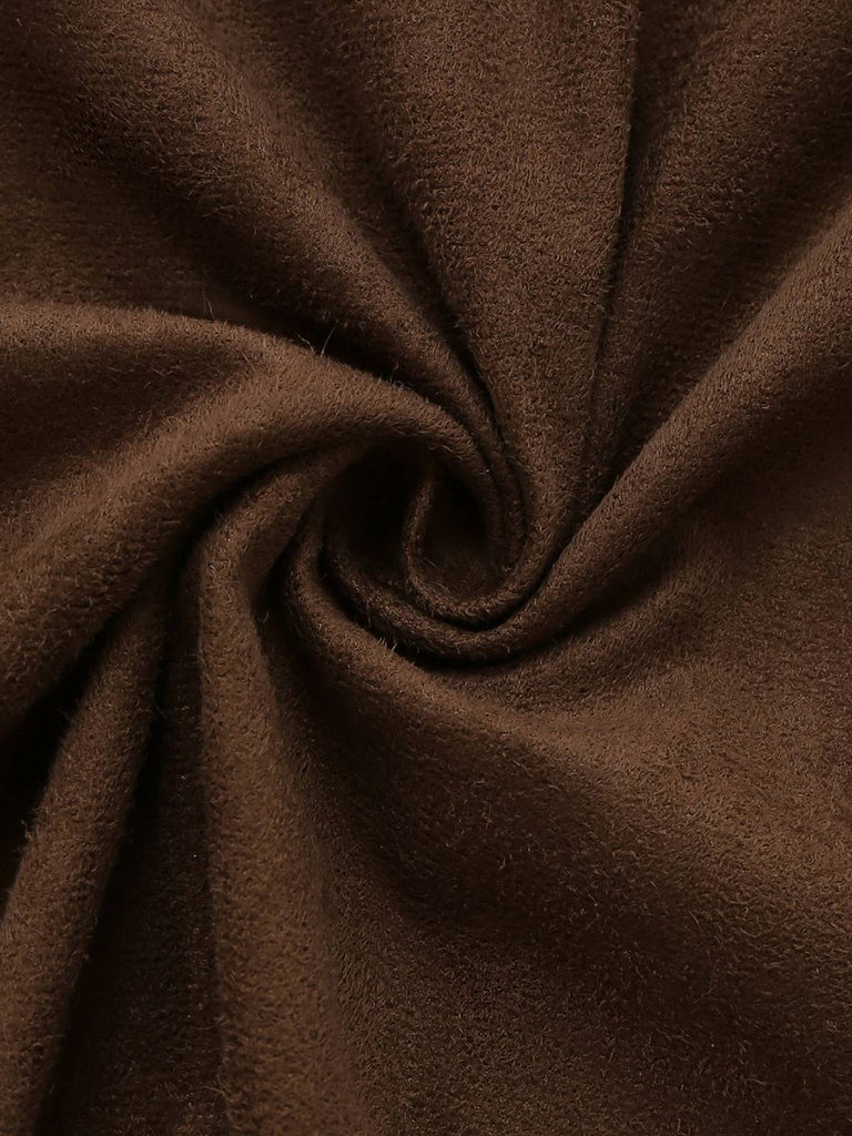 2PCS Ensemble d'épouvantails d'Halloween marron des années 1960