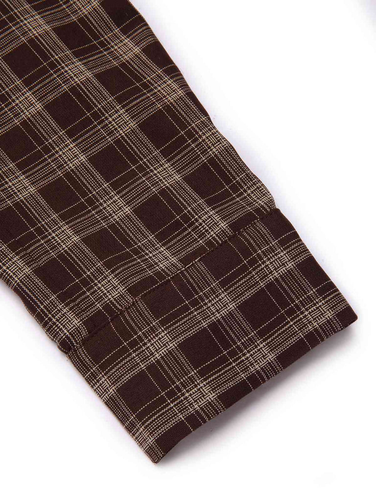 [Pré-vente] Veste zippée à revers tartan kaki des années 1960