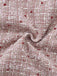 Robe rose chasuble courte en tweed à carreaux années 1960