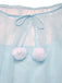 Chemise de nuit rose tulle volants peluche années 40