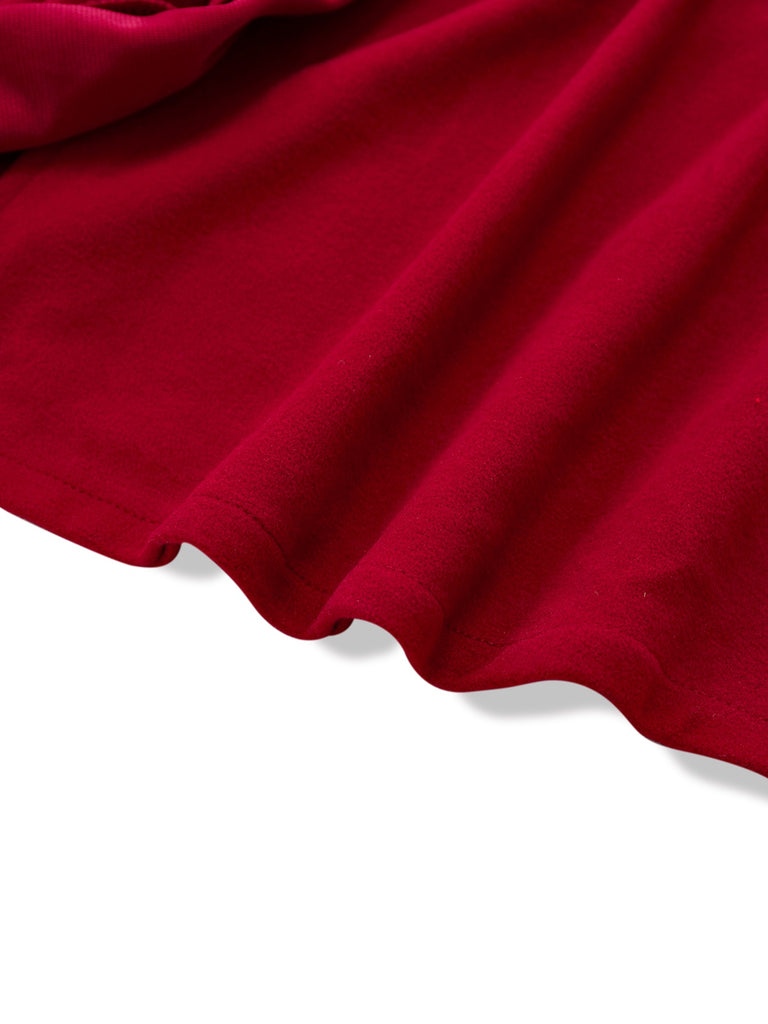 [Prévente] Manteau long à col cranté large en fausse laine des années 1940