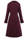 Manteau mi-long en suédine col revers uni des années 1930