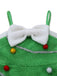 Combinaison verte à pompons style sapin de Noël années 1930